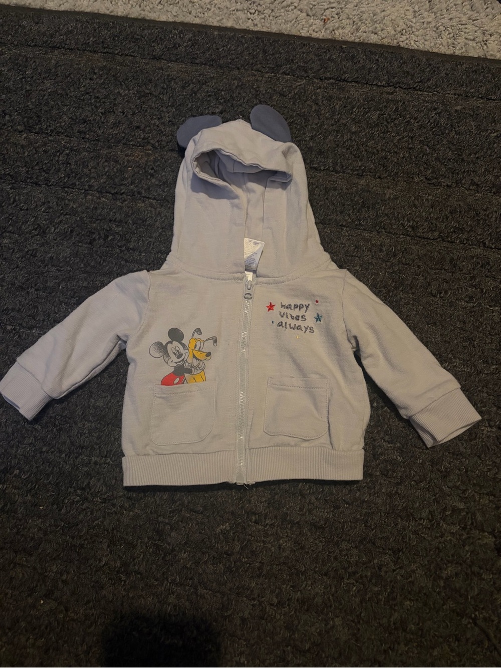 Disney happy vibes always baby jacket.